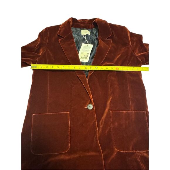 Sezane size US 10 (42) veste romane sienne blazer suit jacket - NWT - Picture 5 of 14